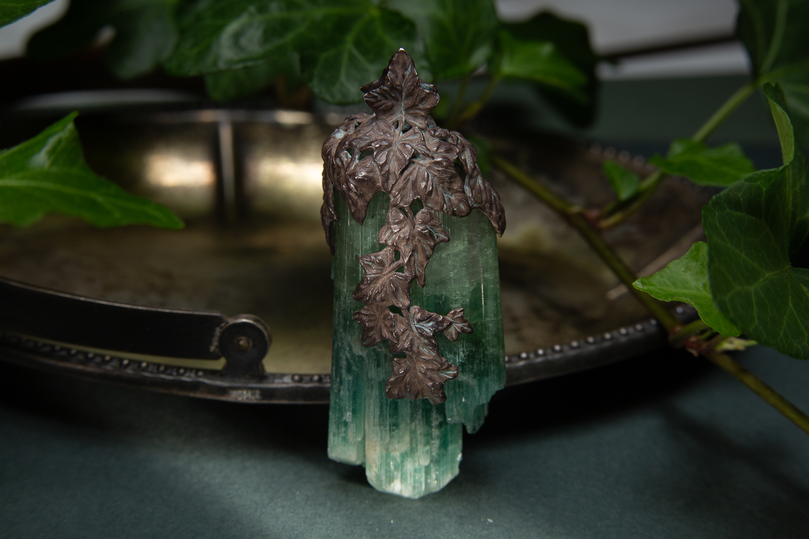 tourmaline crystal pendant
